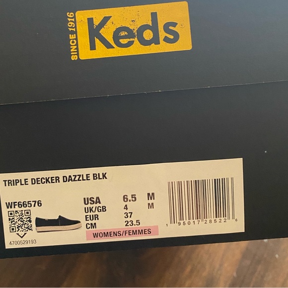 Keds black and gold slip on - Picture 5 of 5